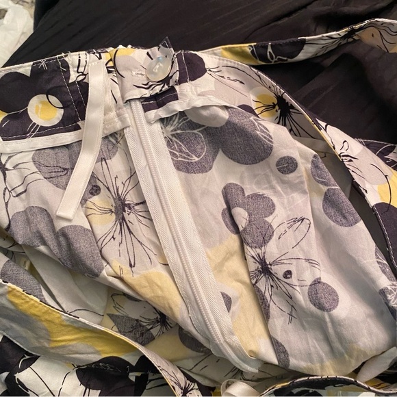 Mexx skirt with tie yellow & black floral details - Picture 4 of 9